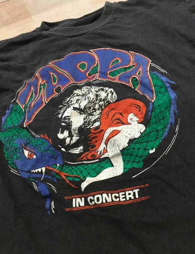 

Vintage 70’s Frank Zappa Concert Shirt Short Sleeve Black Unisex S-5XL S