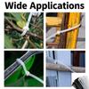 100-2000Pcs Plastic Nylon Cable Ties Self-locking Cord Ties Straps Adjustable Cables Fastening Loop Home Office Wire Zip Ties