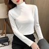 Winter Velvet High Neck Base Layer - Stylish Long Sleeve Top