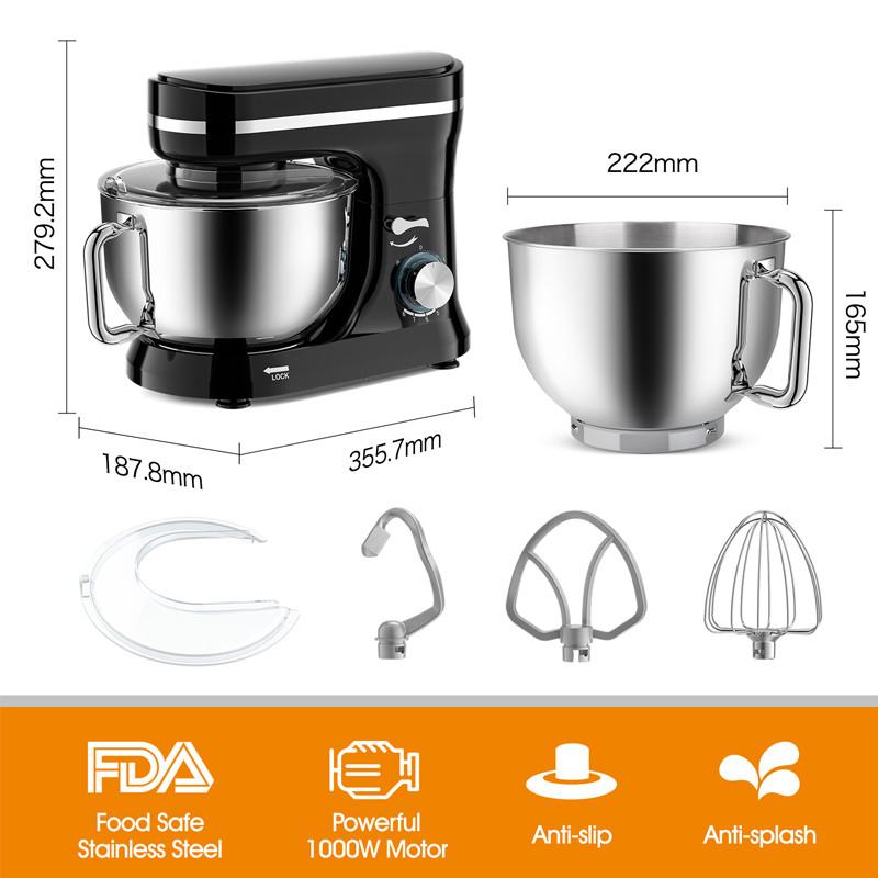 1000W Multifunctional Kitchen Desktop Egg Whisk Blender High Speed Food Processor Professional Stand Electric Mixer