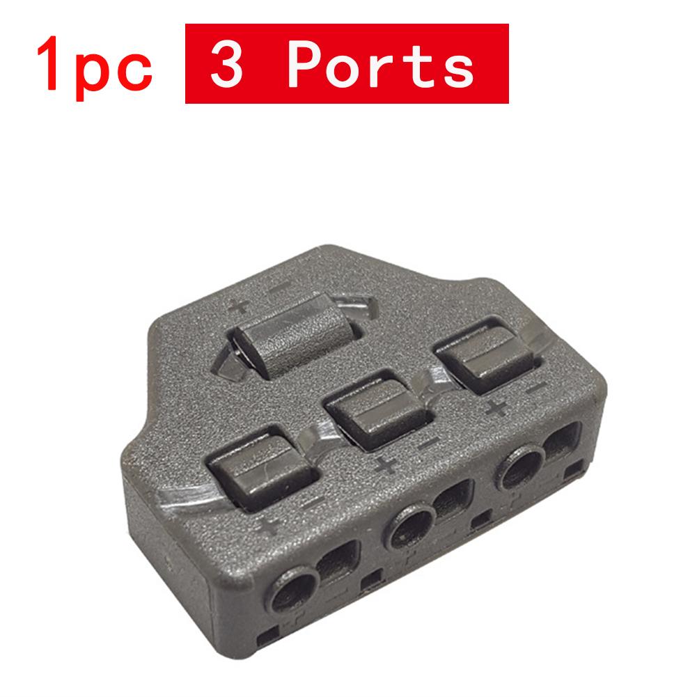 3/6 Ports Push-in Fast Quick Wire Connector Distribution Wiring Cable Splitter for LED Lighting Terminal Block