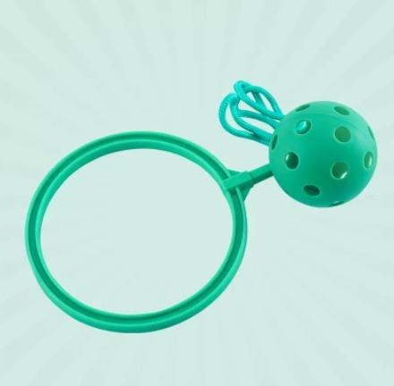 1Pcs Kick Throw Jump Ball Children'S Jump Ball Kindergarten Outdoor Jump Toys Single Leg Kick Throw Loop Loop Kick Jump Ball