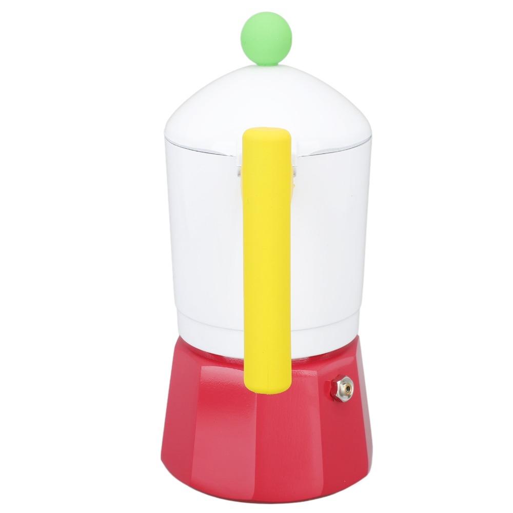 Aluminium Alloy Italian Coffee Percolator Colorful Moka Pot Coffee Maker Coffee Brewing