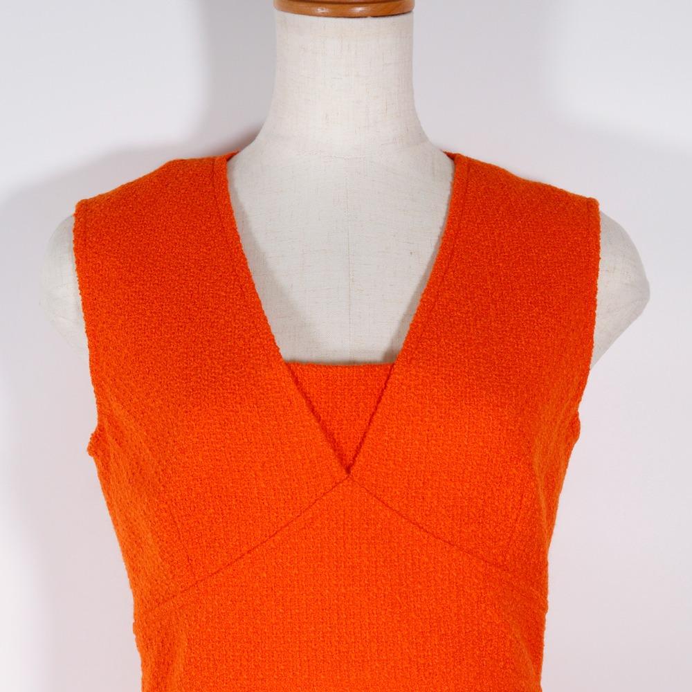 CHANEL Dresses and jackets setup P05827V04371 95P Orange tweed Women Used