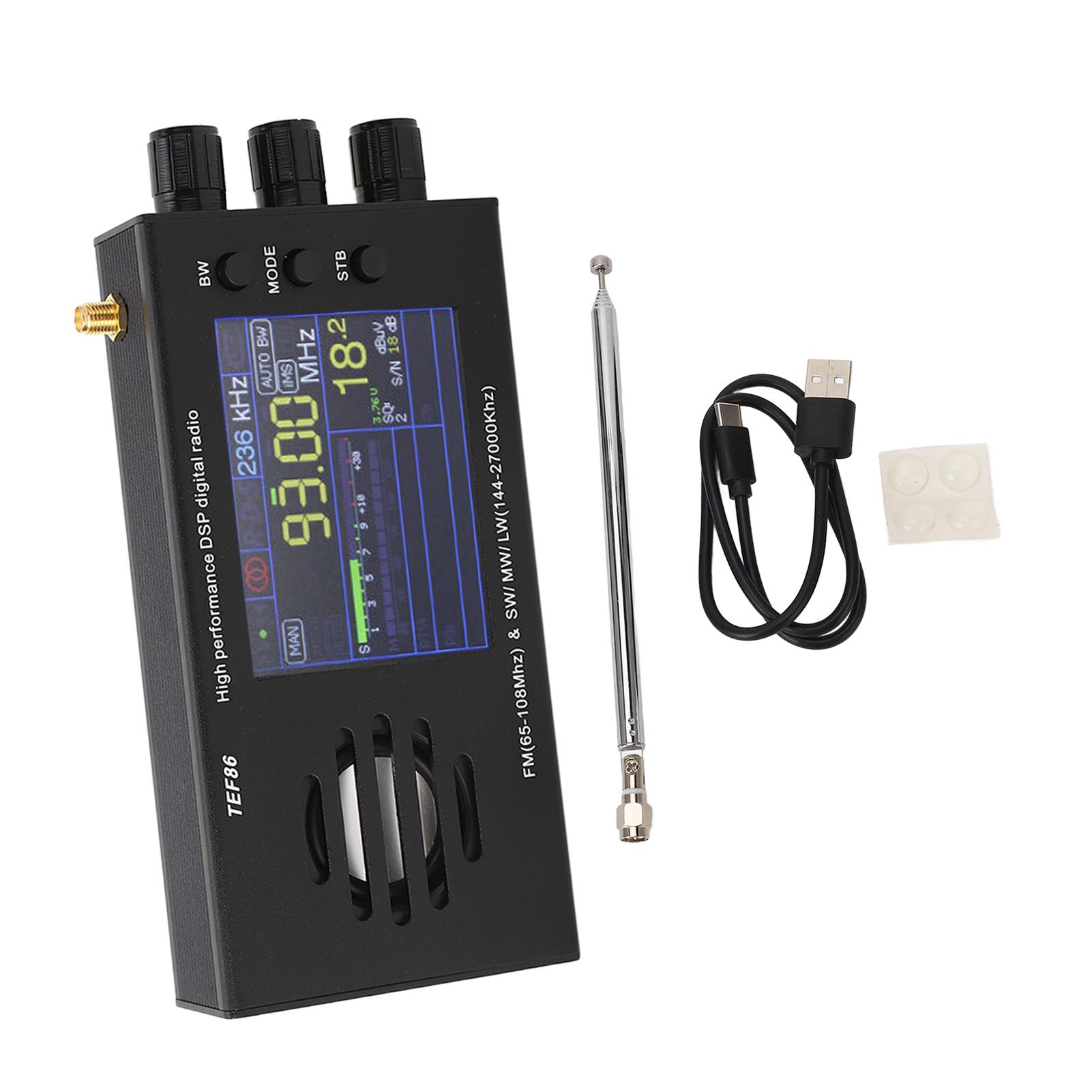 

Цифровой радиоприемник TEF6686 DSP FM 65 до 108 МГц SW MW LW 3,2-дюймовый ЖК-радиоприемник со встроенным