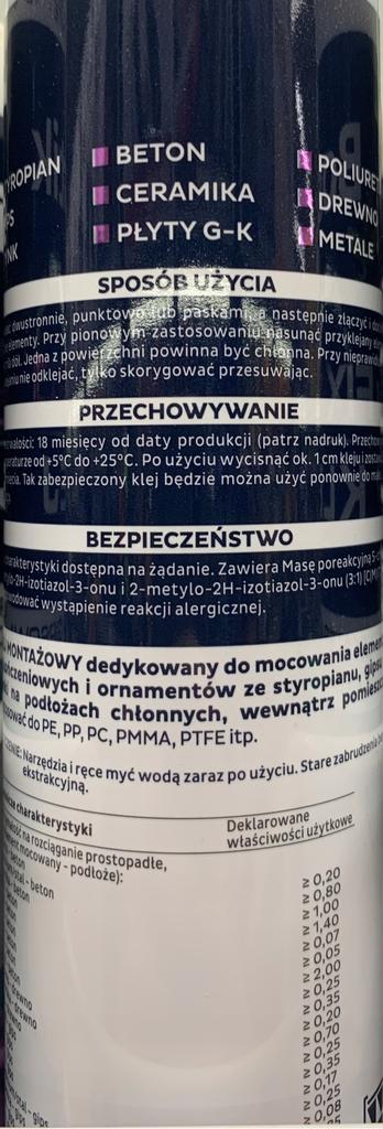 Adhesive for plaster stucco and polystyrene 300 ml