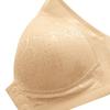 Damen-BH mit Loch-Cup vorne und Schnalle im Mutter-Stil, gerafft, ohne Stahlring, große Größe