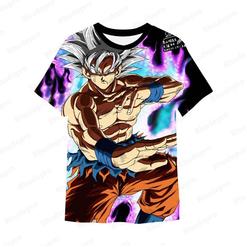 Goku Y2k Z T Shirt For Men Short Sleeve Cosplay T-shirt New Fashion High Quality Streetwear Anime 2024 Vegeta Trend