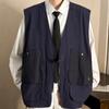 V-Ne Svel Workwear Vest Multi-pocket Sleeveless Jacket Trendy Vest  Women