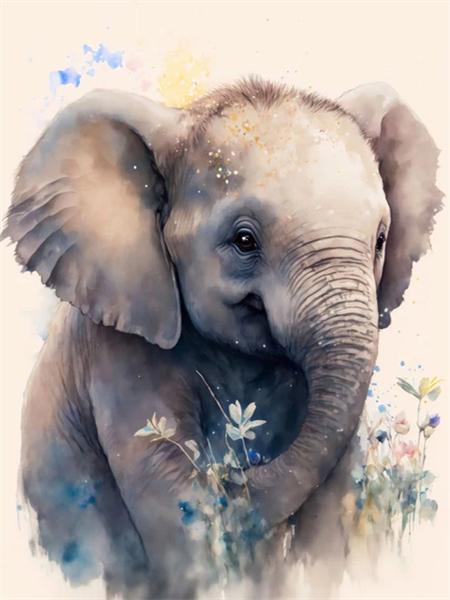 

Полный набор для квадратной/круглой алмазной живописи слон панда домашний декор вышивка мозаика животные настенное искусство Full Round 20x30CM