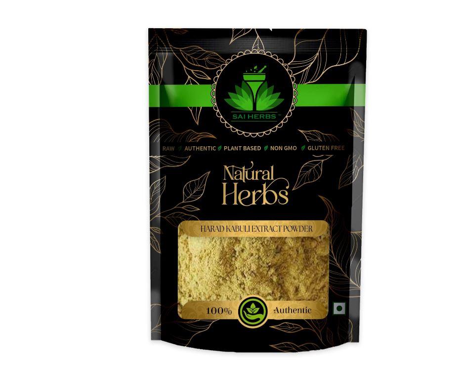 SAI HERBS Harad Kabuli Extract Powder - Harad Kaboli Ext Pdr - Natural Botanical Extract (100 g)