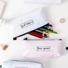 1 Pc Cute Pen Pouch Large Capacity Marble Pattern Writing Supplies Leather Pen Bag Pencil Bag Pencil Case Zipper Pouch