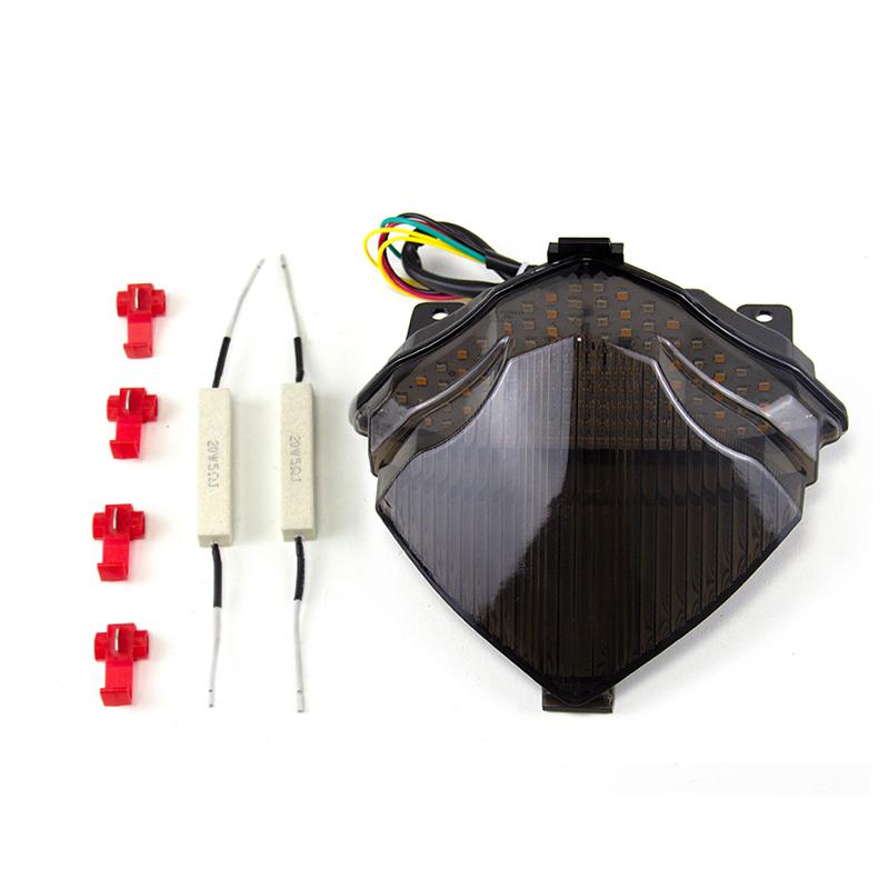 Motorcycle LED Retrofit Taillight Rear Turn Signal Tail Stop Light Lamps Integrated For Yamaha YZF1000 YZF R1 2004-2006