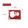 Red Carbon Fiber Headlight Switch Panel Cover Trim For Dodge Challenger 2008-14