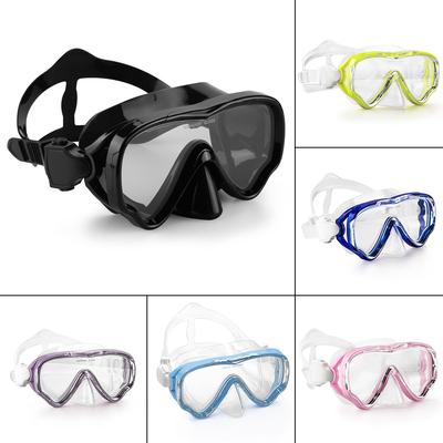Gafas de Natación Profesionales de Montura Grande para Niños con Cubrenariz Antivaho Visión Amplia Equipo de Natación para Niños Niñas Gafas