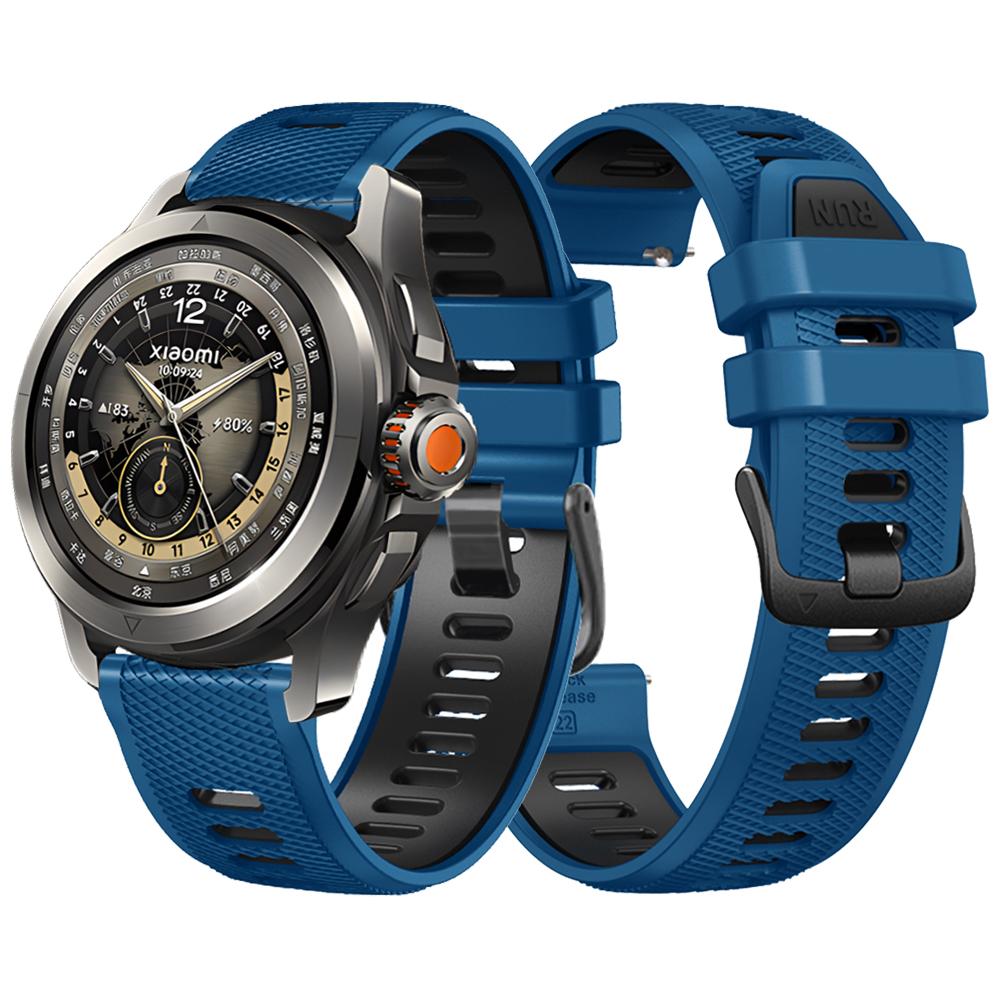 Zweifarbige Silikonarmbänder für Xiaomi Watch S4 Sportarmband Armband für Mi Watch 2 Pro / S3 S2 46MM S1 Active Armband Uhrenarmband