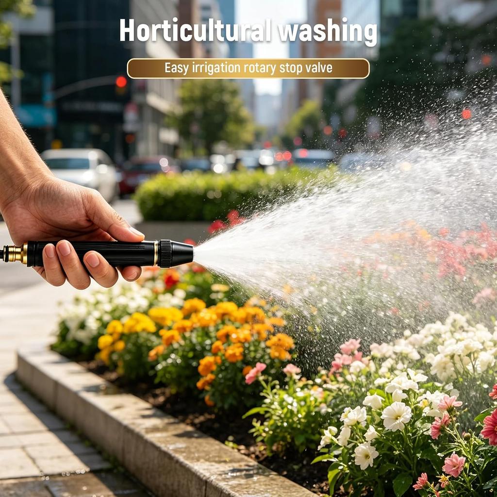 2026 New Jet Nozzle PowerWasher for Garden Hose, 2Pcs Garden Hose Nozzle High Pressure PowerfulCleaning Spray Evenly, High Pressure Hose Nozzle for