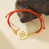 Dawapara Jerusalemkreuz Armband für Damen Religiös Katholisch Griechisch Christliches Symbol des Glaubens Edelstahl Minimalismus Schmuck