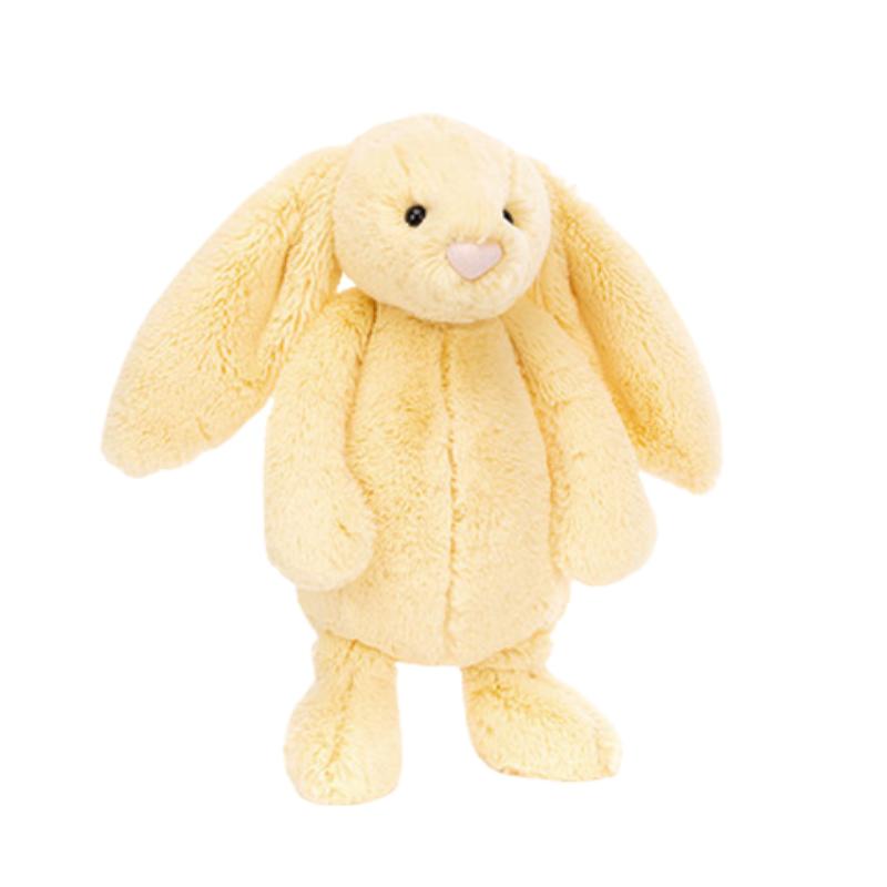 JELLYCAT Bonnie Rabbit Shy Rabbit Companion Lemon Yellow Doll Plush Doll 18cm/31cm Height