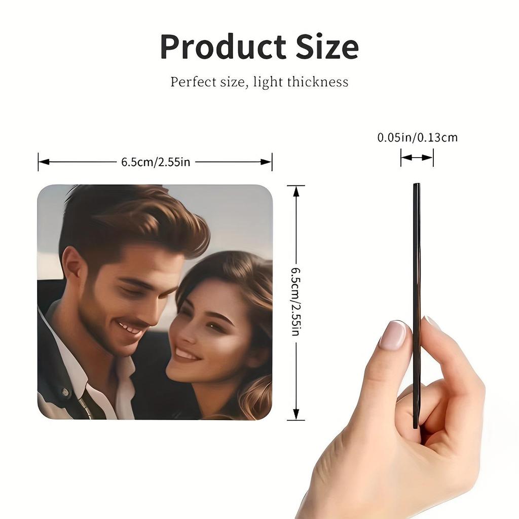 Sublimation Blank Fridge Magnet - DIY Soft Magnetic Square for Heat Transfer & Photo Printing with Free Shipping