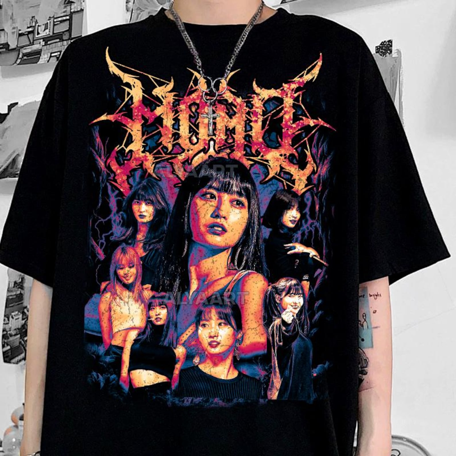 Heavy Metal Twice Momo Tee: Unisex Kpop T-Shirt 4XL