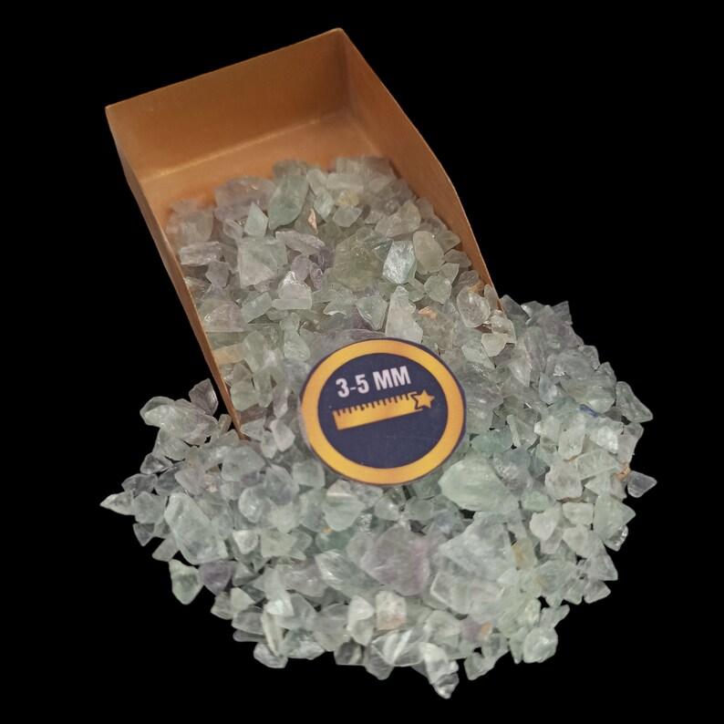 Gradelygems Green Fluorite Crushed Coarse 3-5mm Size – Perfect for Resin Art, Healing Crystals, Spiritual Tools – 2 Ounce Pack (60 Gram + 5 Gram FREE)