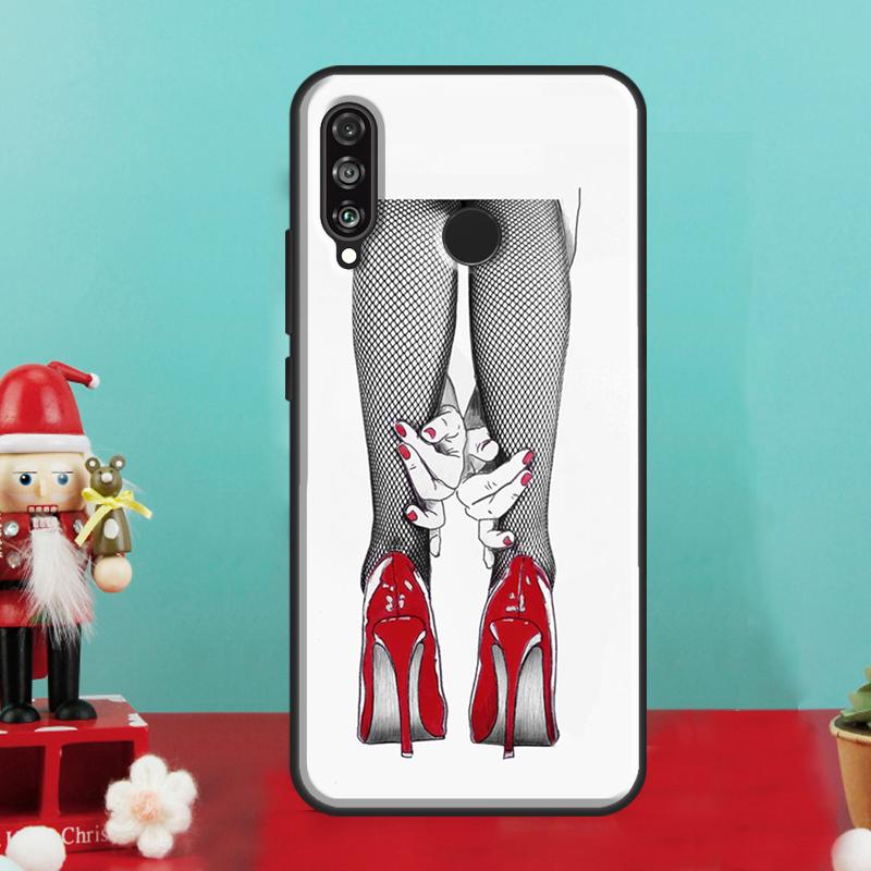 

Fashion High Heels For Huawei Nova 12i 12s 11i 5T Y90 Y70 Y60 Y61 Y91 Y72 9 10 SE P60 Pro P20 P30 P40 Lite Case Nova 10 SE