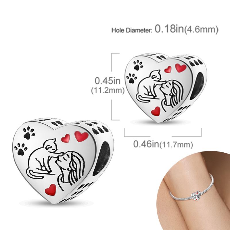 New Copper Plated Cute Dog Pets Charms Beads Fit Original Bracelet Charms Diy For Women Pendant Beads Jewelry Gift