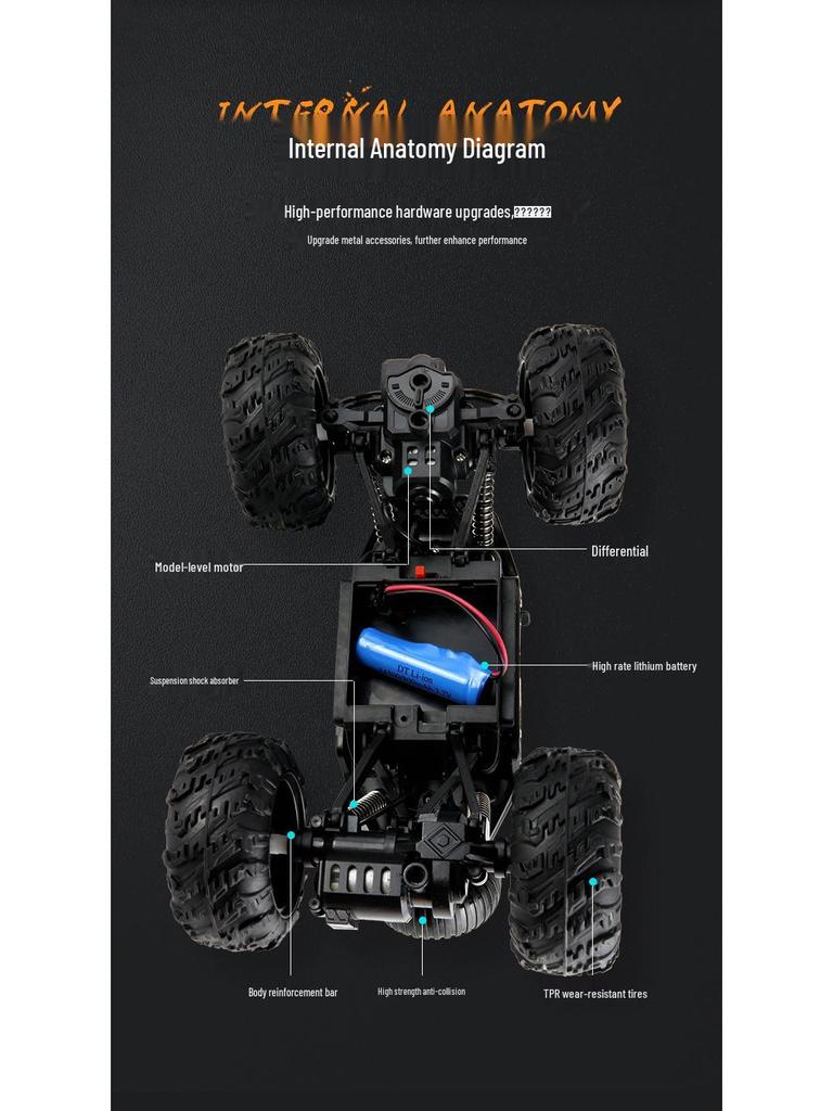 High-Speed RC Off-Road Car with Water Bombs & Four-Wheel Drive