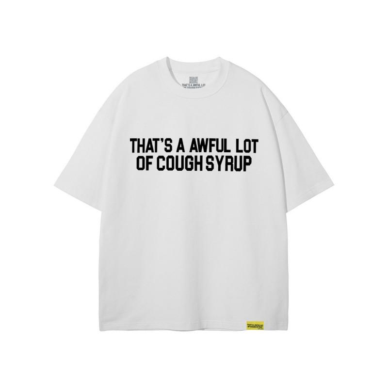 Unisex Oversized Cotton T-Shirt With Bold Letter Print Loose Fit Streetwear Tee Casual Wear