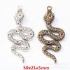 DIY Vintage Zinc Alloy Jewelry Accessories, Animal, Snake Bracelet Necklace Pendant