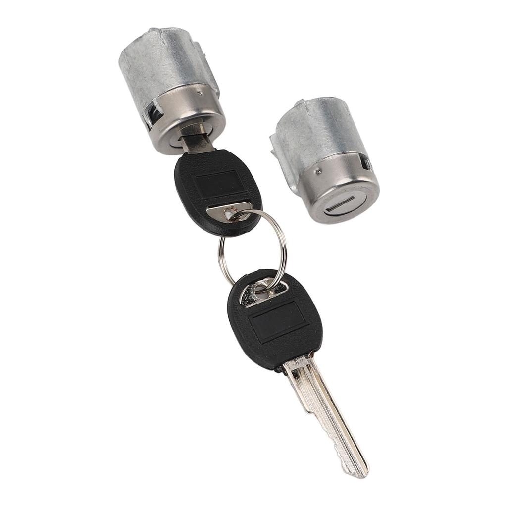 Pair of Front Door Lock Cylinder with 2 Keys Metal Easy Installation Replacement for C2500 C3500