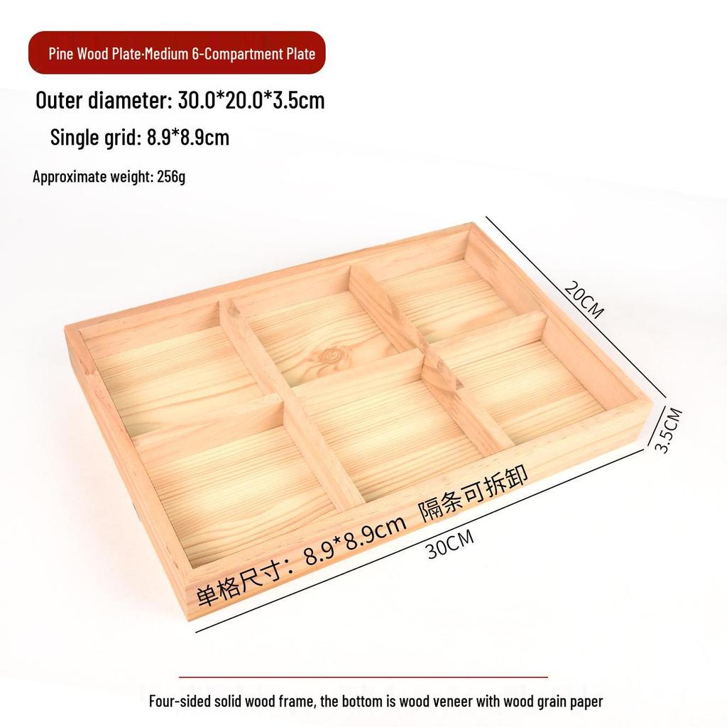 Japanese Style Solid Pine Wood Jewelry Display Tray