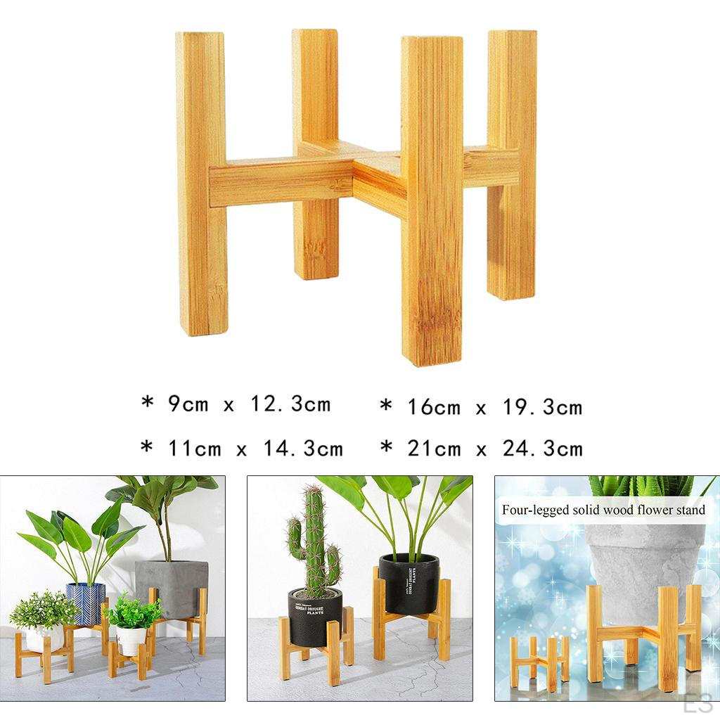 Bamboo Flower Pot Shelf Rack, Stand Holder for Living Room Decor