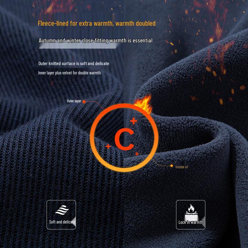 SHANSHAN Men's Wool Blend Round Neck Knit Sweater