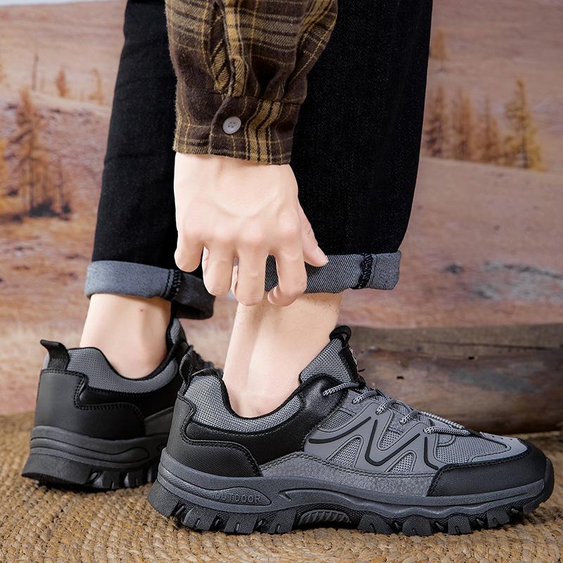 2025 New Men'S Hiking Climbing Outdoor Fashionable Sports Shoes Breathable Casual Shoes Rubber Non-Slip  Wear-Resistant Outsole
