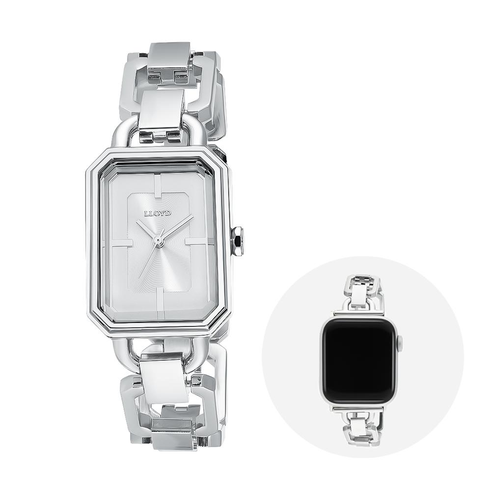 

LLOYD [Совместимость с Apple Watch] Металлические часы изумрудно-серебристого цвета LL2G21801XSS FREE