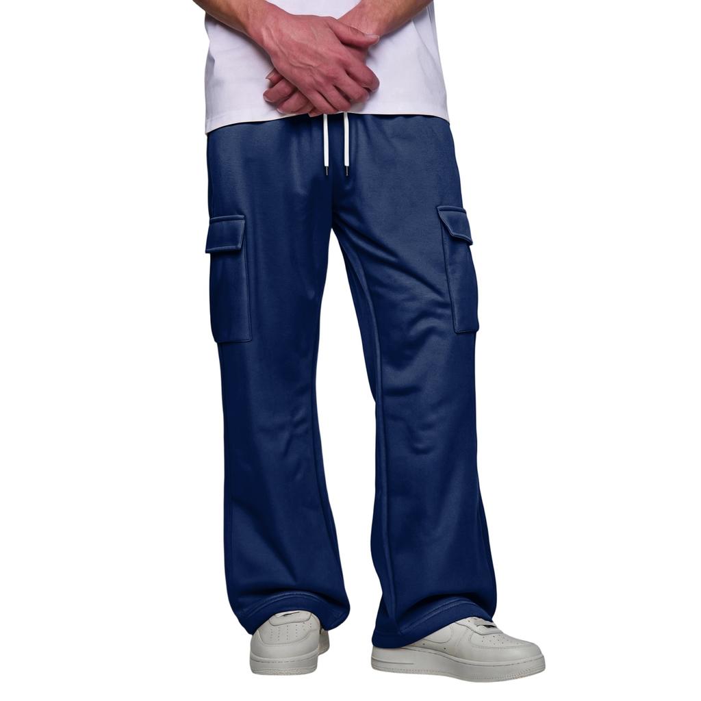 Men's Cargo Pants with Four Pockets Elastic Waist and for Casual Everyday Wear