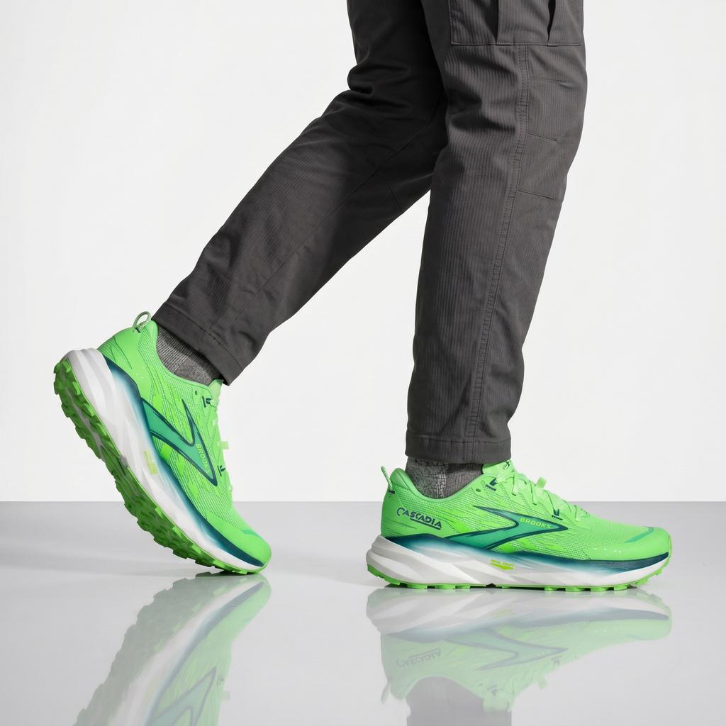 BROOKS Cascadia 19 - Men's Trail Running Shoes Running Shoes Green 1104571D-382 ORIGINAL