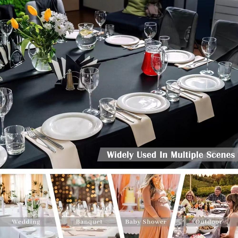 Rectangular Spandex Tablecloth 6FT/4FT Cocktail Table Decoration Table Cover Wedding Event