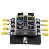 8 Way Blade Fuse Box Holder Fuse Blocks with LED Indicator 10Pcs Fuses 10Pcs Connector Terminals for Car Boat Marine