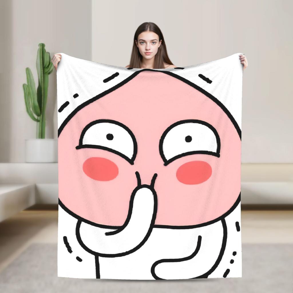 K-Kakaos F-Friends Ryan Blanket Super Soft Fashion Plush Bedding Throws For Outdoor Travel Office Flannel Bedspread Bed Cover