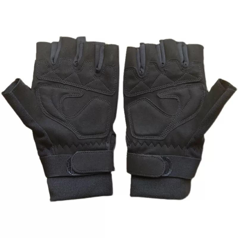 

2026 Hip Hop Techwear Tactical Gloves Men Women Outdoor Motorcycle Cycling Fingerless Gloves Gym Sport Guantes M чёрный