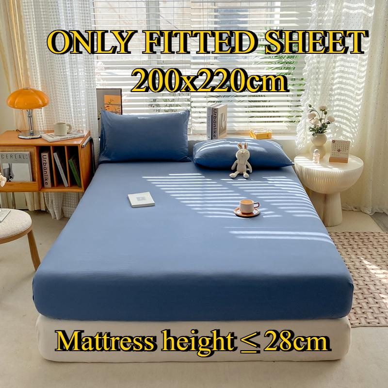 Fitted Sheet Pure Cotton Non-fading Non-balling Single-piece Bed Sheet Non-slip Multi-specification Bedding Bedspread Protector