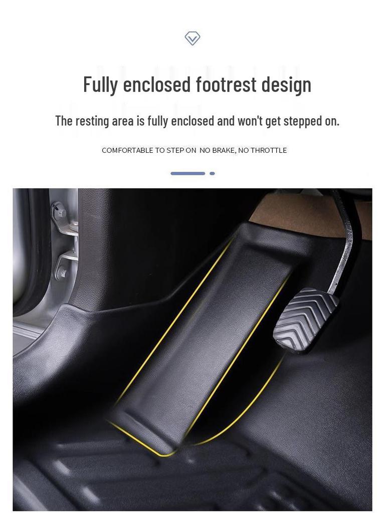 Durable TPE Floor Mat with Door Sill Protector for Changan CX70/CX70T.