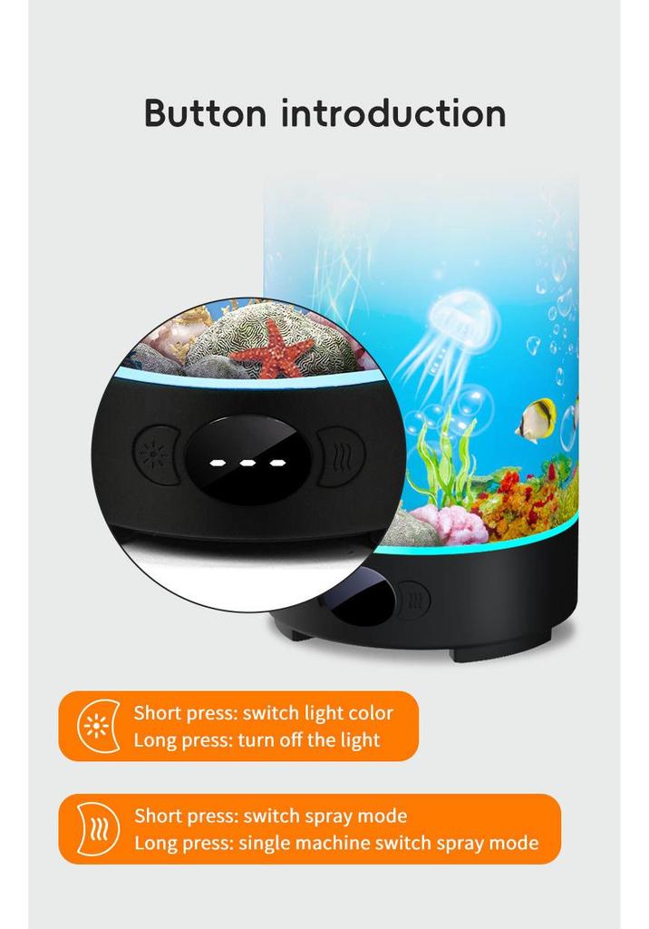 USB Desktop Aroma Diffuser with Flame Effect, Large Mist Humidifier, RGB Ambient Light - Ideal for Hotels & Commercial Spaces