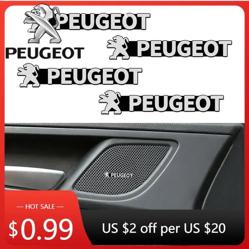 Naklejka Samochodowa Nowy Dźwięk Samochodu Dekoracja 3D Aluminiowa Odznaka Emblemat Naklejka Dla Peugeot 206 307 308 3008 207 208 407 508 2008 5008 107 2