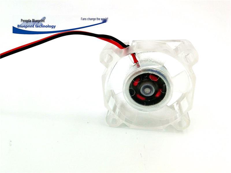 Pengda Lantu 3010 3CM Transparent High Airflow Hydraulic Cooling Fan (24V/12V/5V) for 3D Printing 5V 2.54 Terminal Plug