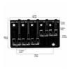 Metal Guitar Bridge Compact Saddle Compatible for Luthiers