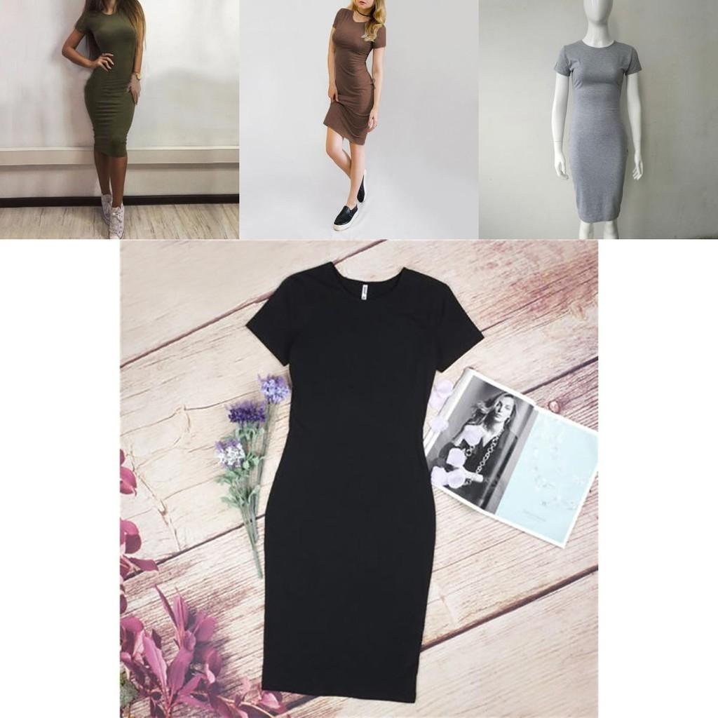 Elegant Womens Short Sleeve Bodycon Pencil Dress For Summer Casual Plus Sizes